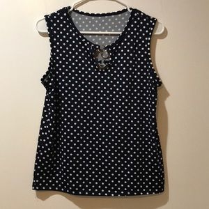 Polka dot tank top